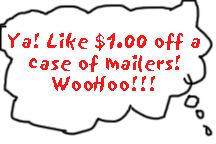 dollar off case of bubble mailers