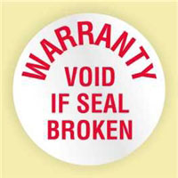 WARRANTY VOID IF SEAL BROKEN