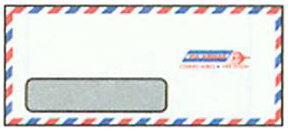 airmail window envelope