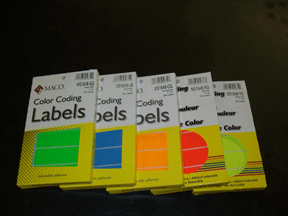 MS1648 color coding dots