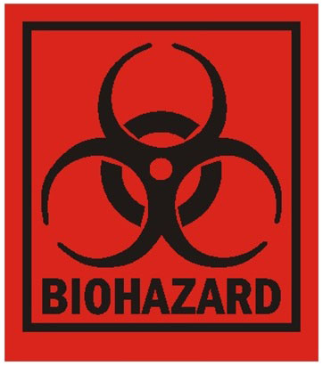 BIOHAZARD LABEL LARGE