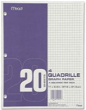 Mead® 19010 graph Q4 paper pack