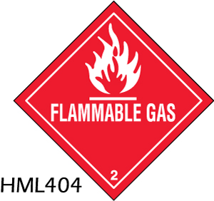 flammable gas labels