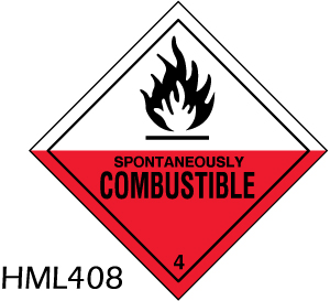 spontaneously combustible