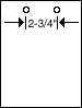 8 1/2 x 11 laser cusheet form with 2 holes at the tip