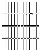 1/2 x 2 1/2 label L0525