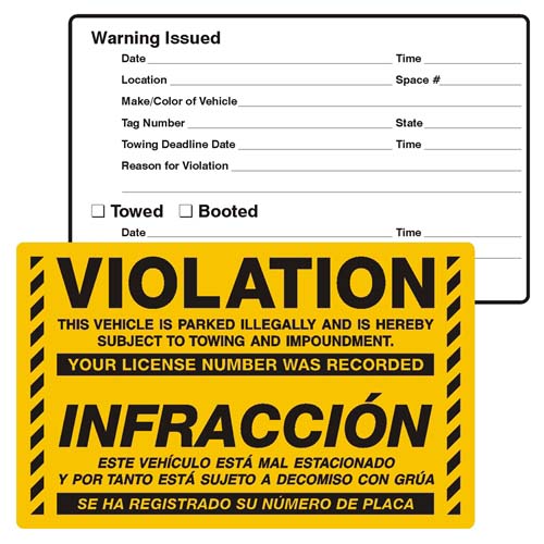 parking violation bilingual