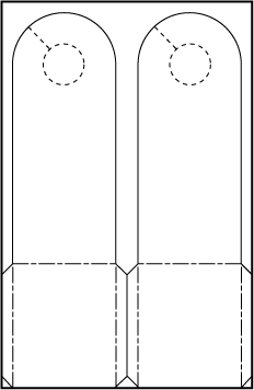 Imprinted Plastic Door Hangers (4.375 x 9 x 0.02)