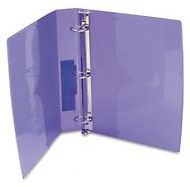 1 INCH PURPLE POLY BINDER