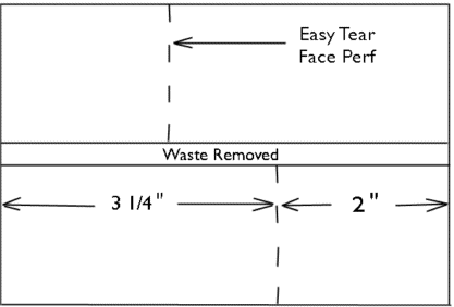 #502-PM F postage meter tape