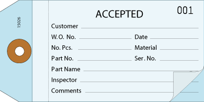2 part accepted tag - blue