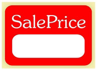sale price label