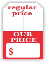 REGULAR PRICE OUR PRICE SALE TAGS