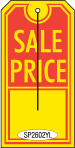 LARGE RED AND YELLOW SALE PRICE TAG
