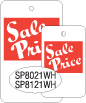 RED AND WHITE SALE PRICE TAG