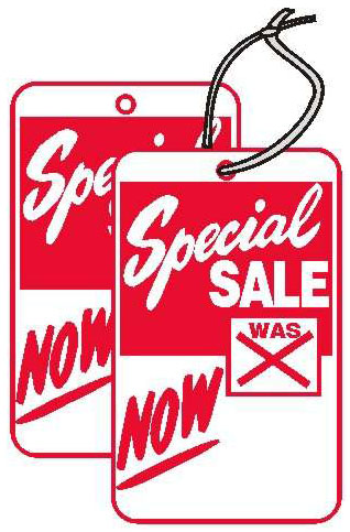 SPECIAL SALE: WAS  NOW