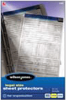 legal sized heavyweight sheet protectors