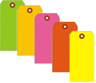 PLAIN FLUORESCENT TAGS