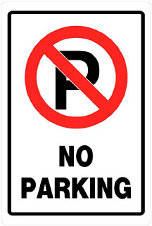 NO PARKING