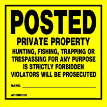 POSTED PRIVATE PROPERTY