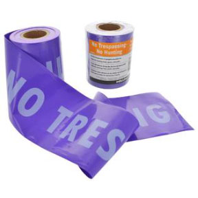 NO TRESPASSING TAPE PURPLE