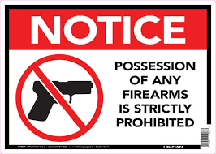 FIREARMS PROHIBITED