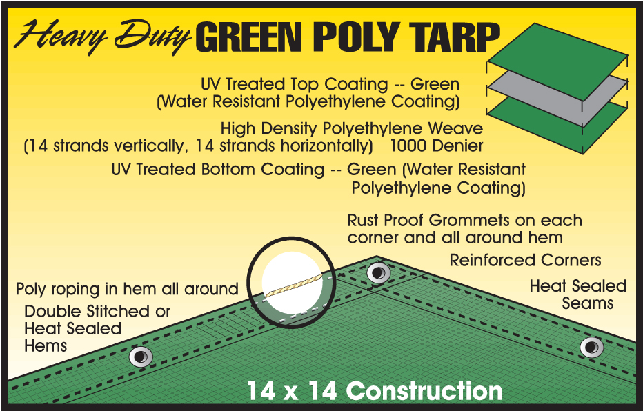 GREEN HEAVY DUTY TARP