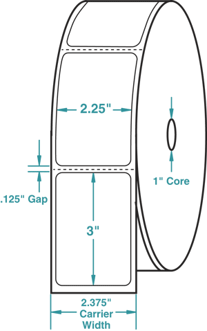 530616 DIRECT THERMAL LABEL