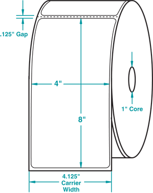 530717 DIRECT THERMAL LABEL