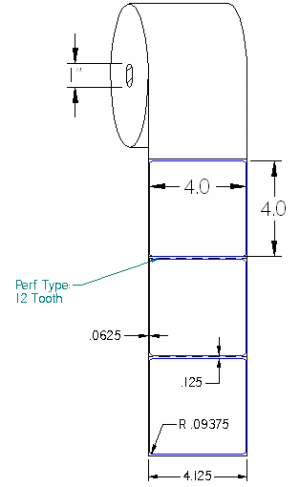 530807 DIRECT THERMAL LABEL