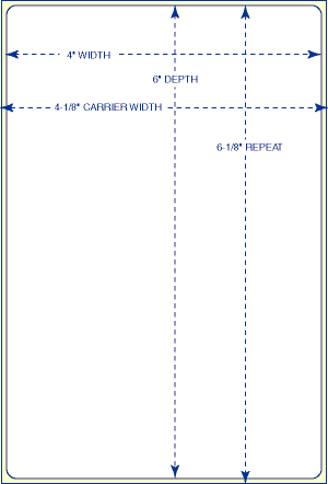 PTT-4-6P THERMAL TRANSFER LABEL