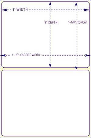 TT-4-3PF THERMAL TRANSFER LABEL