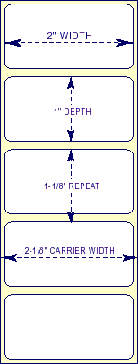 STT-2-1 THERMAL TRANSFER LABEL