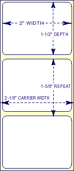 STT-2-15 THERMAL TRANSFER LABEL