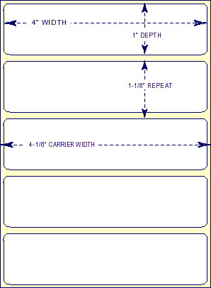 STT-4-1 THERMAL TRANSFER LABEL