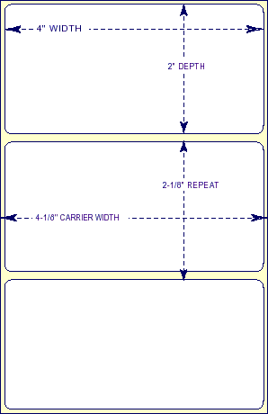 STT-4-2 THERMAL TRANSFER LABEL