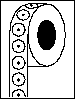 single track round wafer tabs