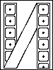 square fanfold single track wafer tabs